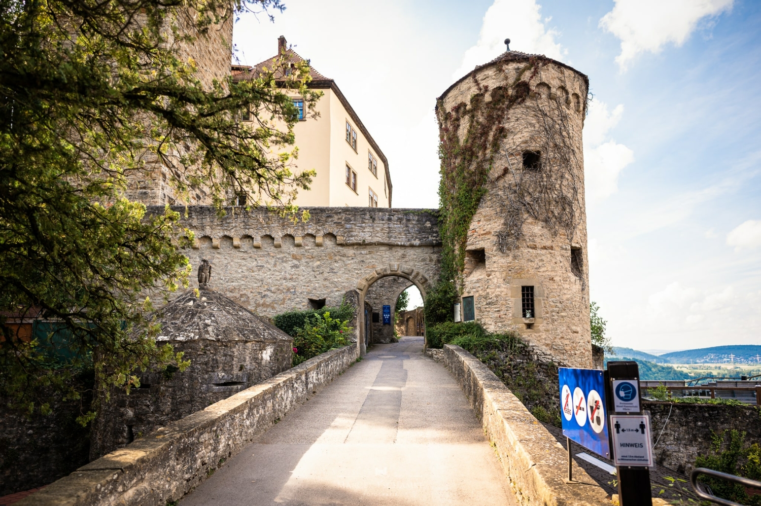 Burg Guttenberg Eingang Neckartal